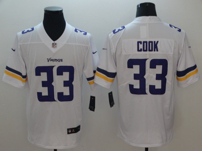 Men Minnesota Vikings #33 Cook White Nike Vapor Untouchable Limited Playe NFL Jerseys